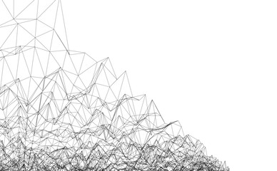 Architectural drawing. Geometric background