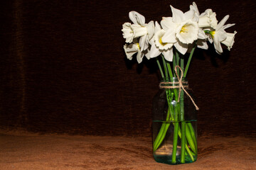 bouquet of flowers in vase