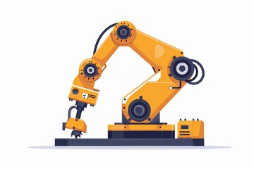 A cutting-edge robotic arm performing intricate tasks with precision and efficiency. Illustration on a clear white background --ar 3:2 --style raw Job ID: b1579637-9eab-4b61-a669-04c408f741d3