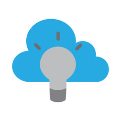 Virtual Learning Vector Flat Icon Design