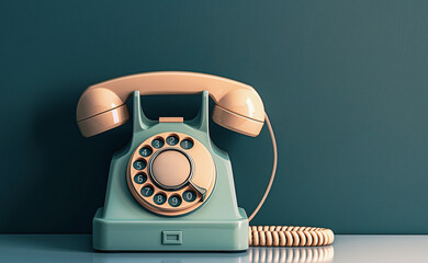 Old Telephone with rotary dial