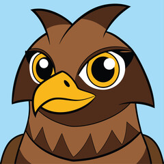 Hawk Cartoon vector for various uses