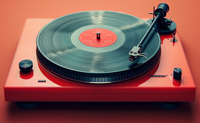 Vinyl record player