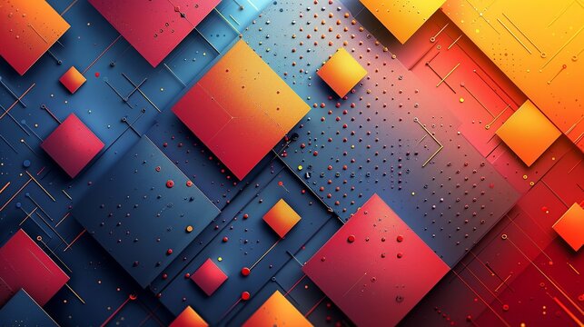 Geometric backgrounds with clean lines and precise shapes create modern and structured designs ideal for adding a sense of order and sophistication to any project Background Illustration, Bright