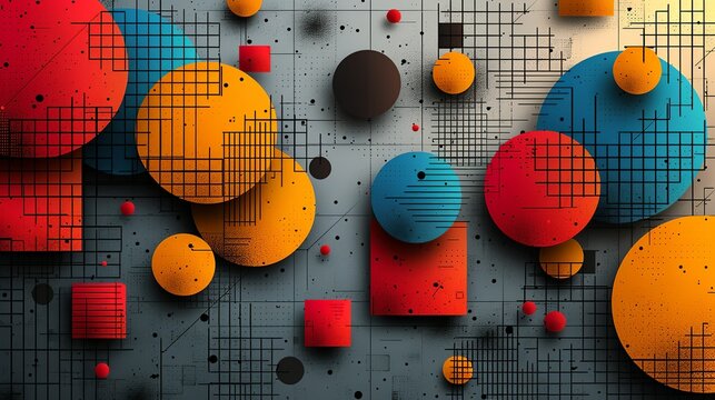 Geometric backgrounds with clean lines and precise shapes create modern and structured designs ideal for adding a sense of order and sophistication to any project Background Illustration, Bright