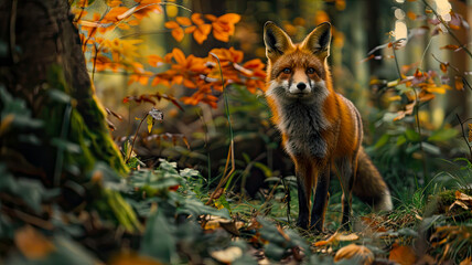 Ein Fuchs im Wald