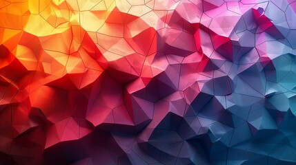 Polygon backgrounds with geometric shapes and vibrant colors create a modern and dynamic look perfect for contemporary and stylish designs Background Illustration, Bright color tones, , Minimalism,