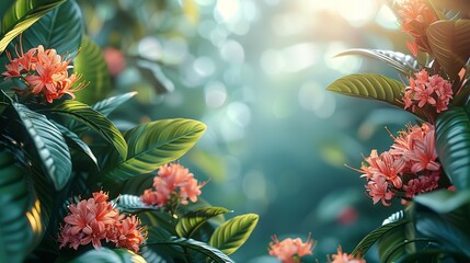 Realistic nature scenes with lifelike elements and vibrant colors capture the beauty of the outdoors perfect for immersive and authentic designs Background Illustration, Bright color tones, ,