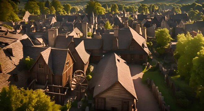 View of the town of Salem.