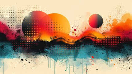 Abstract shapes backgrounds with dynamic compositions and vibrant colors create a modern and artistic look perfect for contemporary and creative designs Background Illustration, Bright color tones, ,