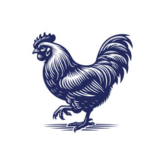 Chicken silhouette vector Clip art isolated design illustration