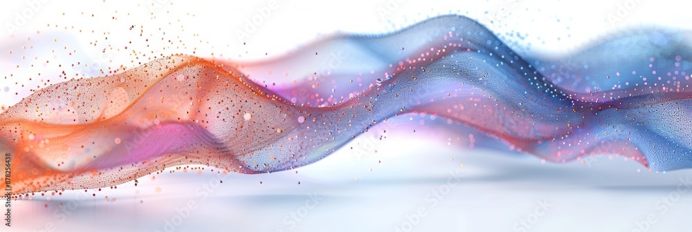 Canvas Prints an it company to be used as a header and footer on a business cover page, data streams.