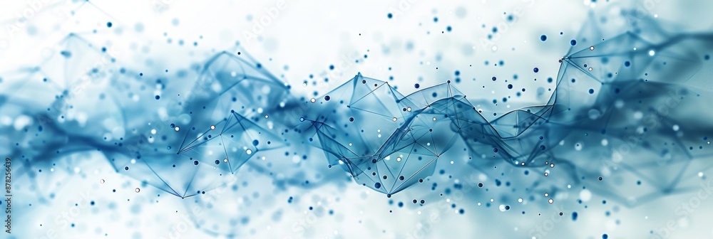 Poster an it company to be used as a header and footer on a business cover page, data streams.