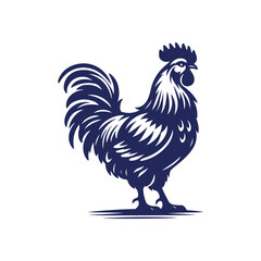 Chicken silhouette vector Clip art isolated design illustration