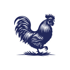 Chicken silhouette vector Clip art isolated design illustration