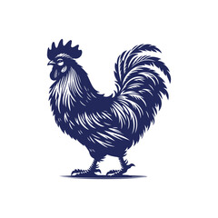 Chicken silhouette vector Clip art isolated design illustration