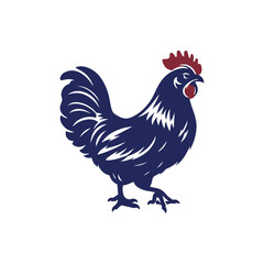 Chicken silhouette vector Clip art isolated design illustration