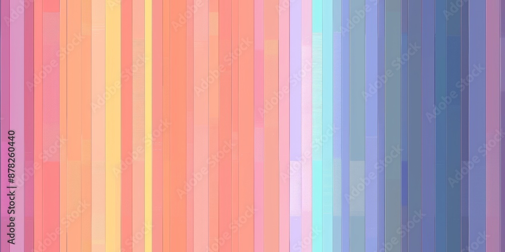 Wall mural a vertical dark pastel rainbow gradient pattern