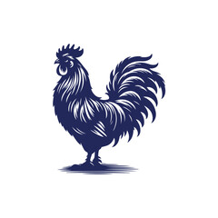Chicken silhouette vector Clip art isolated design illustration