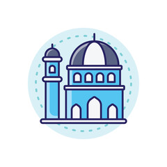 Mosque Silhouette vector icon