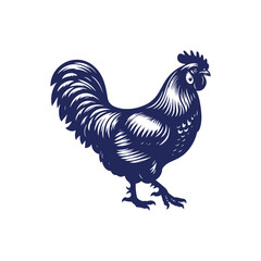 Chicken silhouette vector Clip art isolated design illustration