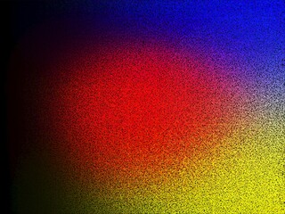 Blurred abstract grainy color gradient background blue teal red beige orange noise texture poster banner design