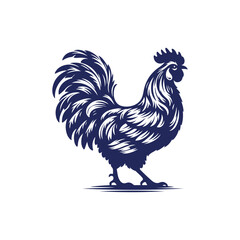 Chicken silhouette vector Clip art isolated design illustration