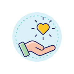 Charity vector icon 
