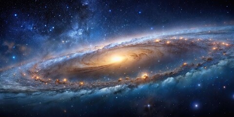 Fototapeta premium Cosmic journey through the mysteries of the Milky Way , space, galaxy, stars, exploration, astronomy