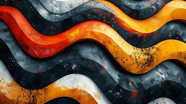 Zigzag backgrounds with dynamic patterns and vibrant colors create a bold and energetic look ideal for modern and playful designs Background Illustration, Bright color tones, , Minimalism,