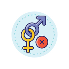 No Sex vector icon