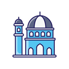 Mosque Silhouette vector icon
