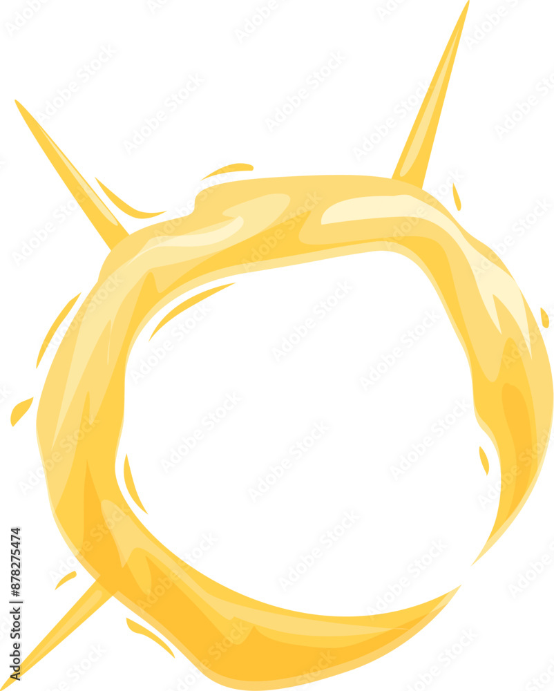 Poster refreshing juice splash is making a perfect circle with space for your text