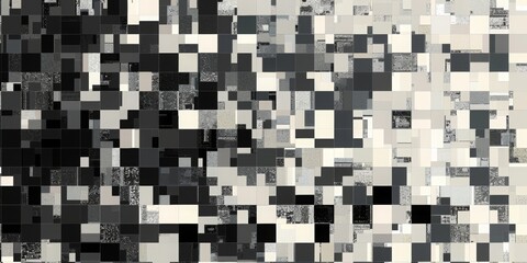 black and white squares with no lines