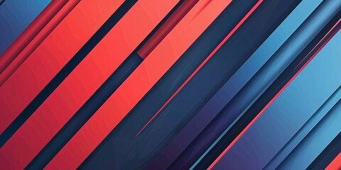 Obraz premium Blue red abstract presentation background with stripes lines