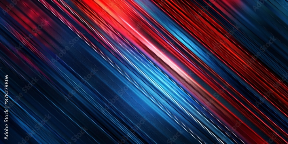 Poster blue red abstract presentation background with stripes lines