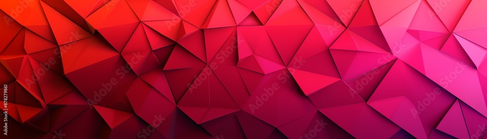 Poster detailed polygons with intricate style on a gradient background, focus cover all object, deep depth 