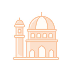 Mosque Silhouette vector icon