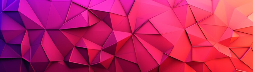 Obraz premium Detailed polygons with intricate style on a gradient background, focus cover all object, deep depth of field, no blur.