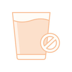 No Drinks vector icon