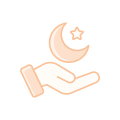 Taraweeh Prayers vector icon