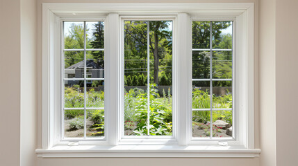 Obraz premium Installing New Windows for Energy Efficiency as Part of a DIY Home Improvement Project