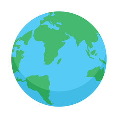 vector illustration of the concept of a globe, earth. Flat style vector illustration.