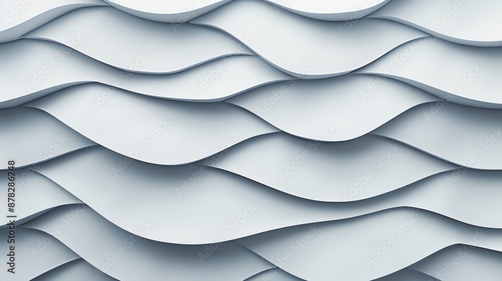 Poster modern repetitive angular patterns on a smooth background, focus cover all object, deep depth of fie