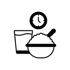 Suhoor Meal vector icon