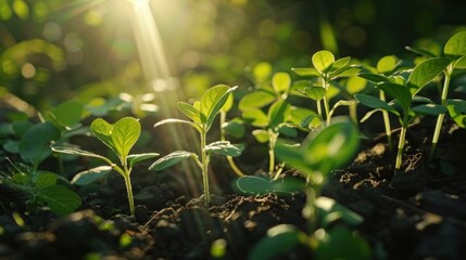 New Life and Growth Under the Morning Sun