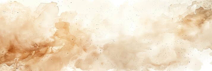 Obraz premium Abstract Watercolor Background with Beige and Brown Hues