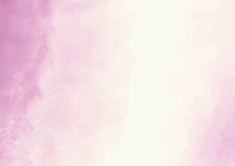 Pastel soft pink aquarelle watercolor paint background. Pink bright center border for poster, business card, brochure or flyer. Watercolour bleed, stain, fringe with vibrant distressed grunge texture.