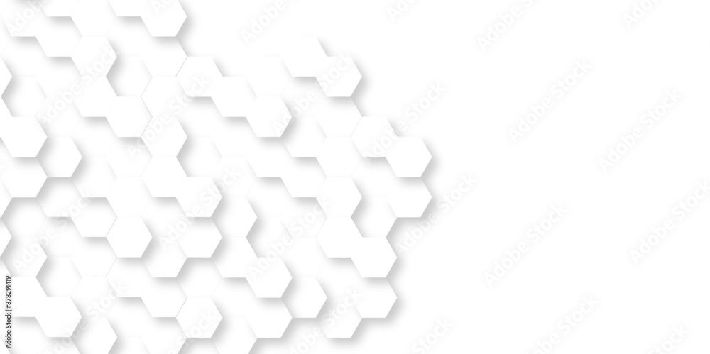 Aufkleber vector hexagon texture background. background with hexagons abstract paper texture and futuristic bu