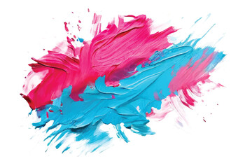 Colorful Brush strokes Isolated on white Background. Splattered paint brush strokes. Multicolor Paint Brush strokes.